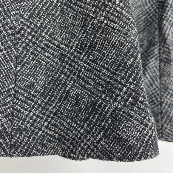 Zara Gray Tweed Skirt Size XS Belted Mini A-Line - Picture 4 of 7